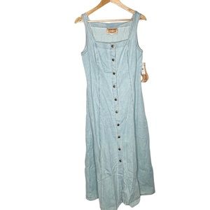 NWT Vintage Studio Ease Denim Button Down Dress
